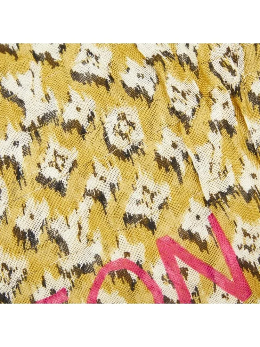 Louis Vuitton Monogram Etor Leopard Shawl Brown Cashmere Silk Scarf
